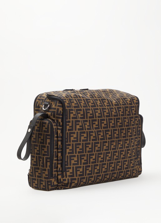 Fendi Borsa luiertas met logoprint - achterkant 5 bruin
