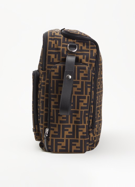Fendi Borsa luiertas met logoprint - detail 2 bruin
