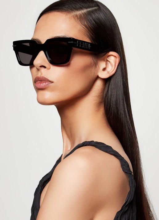 Fendi Butterfly zonnebril FN000656 - voorkant 5 zwart
