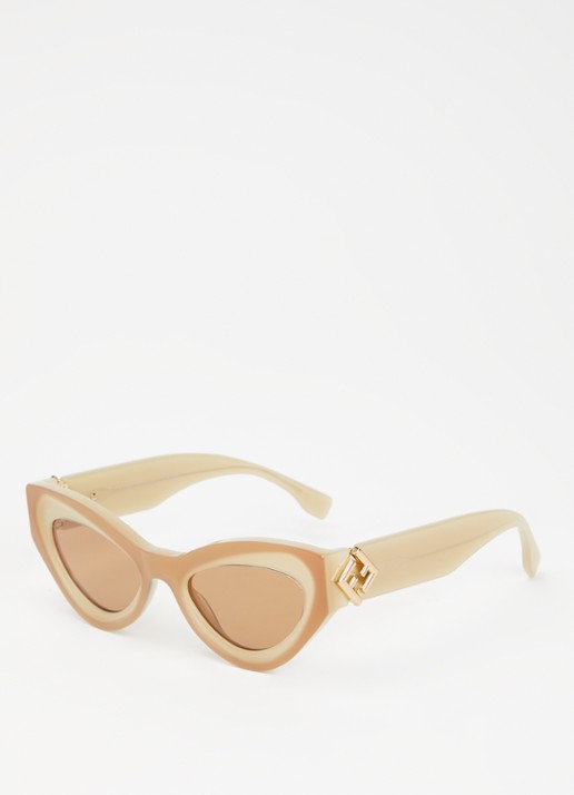 Fendi Cat Eye zonnebril FE40146I - voorkant beige