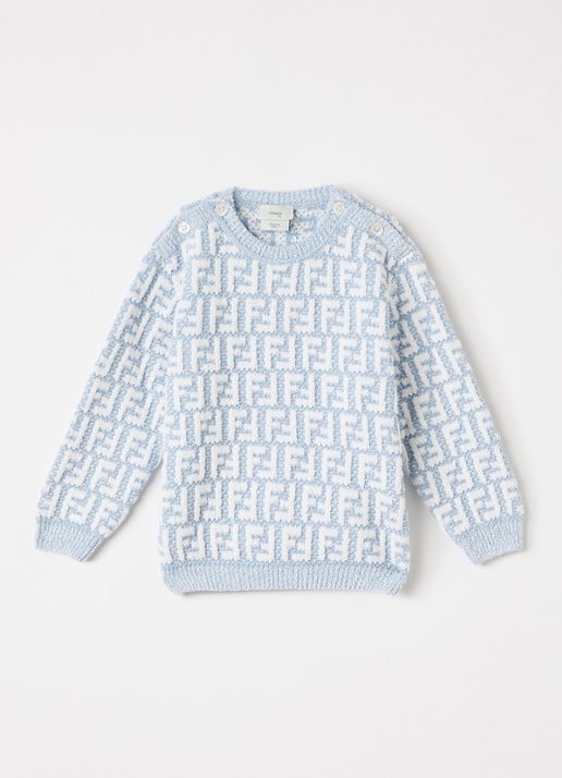 Fendi Girocollo trui met ingebreide logoprint