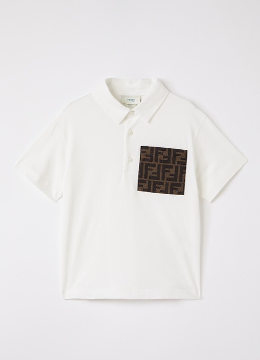 Fendi Polo met borstzak en logo