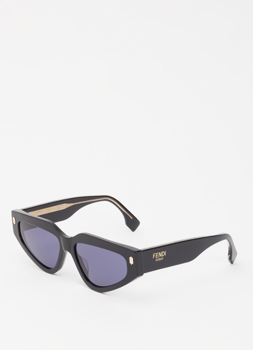 Fendi Retro zonnebril FE40163U - voorkant zwart