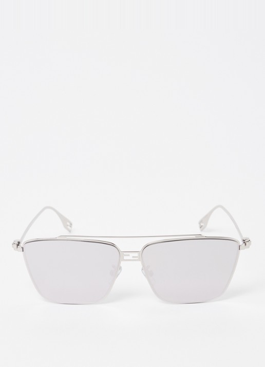 Fendi Retro zonnebril FN000726 - detail zilver