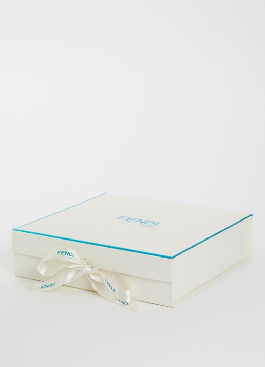 Fendi Set van babypak met muts en slab in giftbox 3-delig - detail 3 gebroken wit