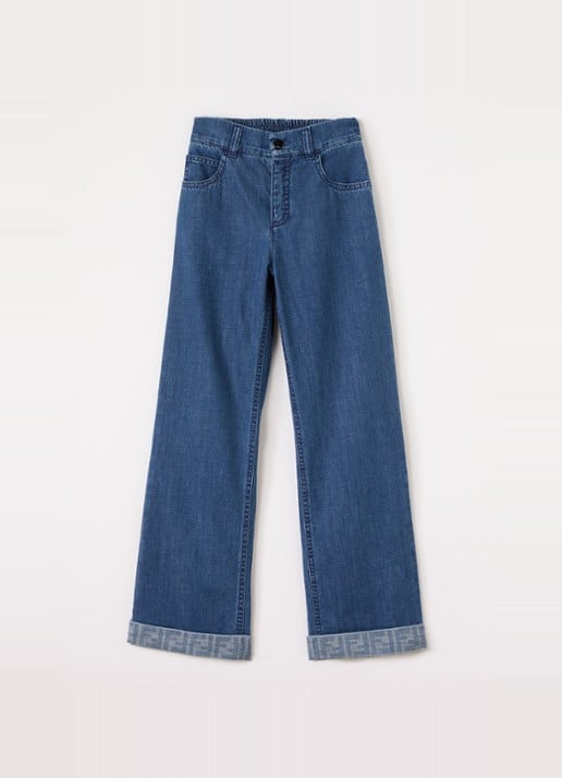 Fendi Straight leg jeans met donkere wassing