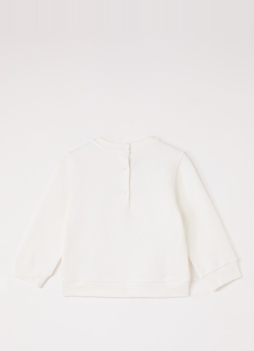 Fendi Sweater met logoprint - voorkant 2 wit