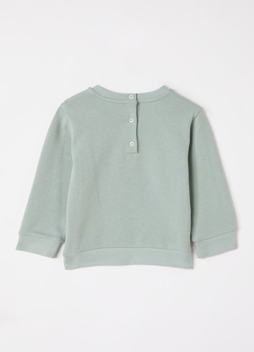 Fendi Sweater met logoprint - voorkant 2 lindegroen