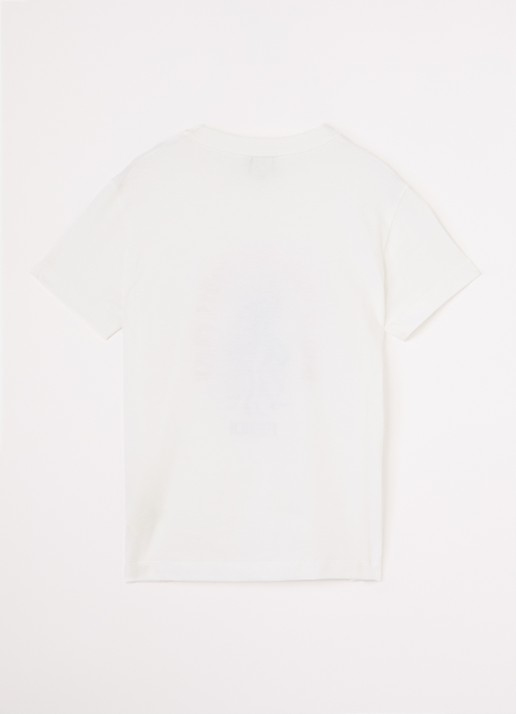 Fendi T-shirt met print - voorkant 2 wit