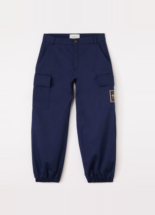 Fendi Tapered fit cargobroek met klepzakken