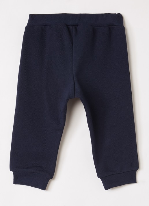 Fendi Tapered fit joggingbroek met 3D logo - voorkant 3 donkerblauw