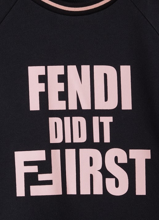 Fendi Tennisjurk met logoprint - detail 3 zwart