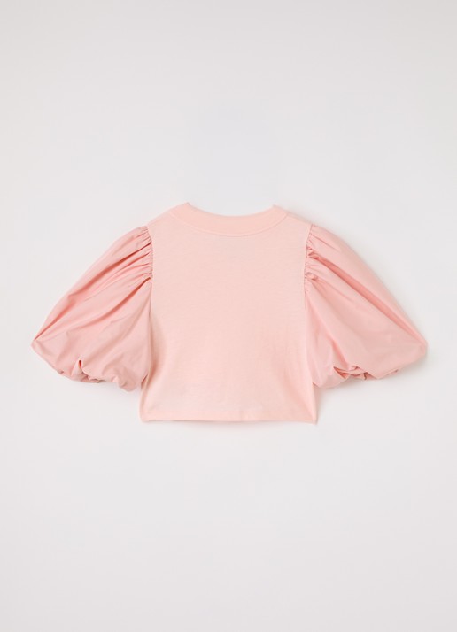 Fendi Top met logoborduring - voorkant 2 roze