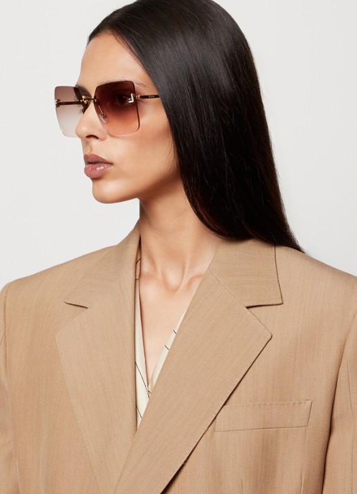 Fendi Zonnebril FN000672 - voorkant 2 bruin