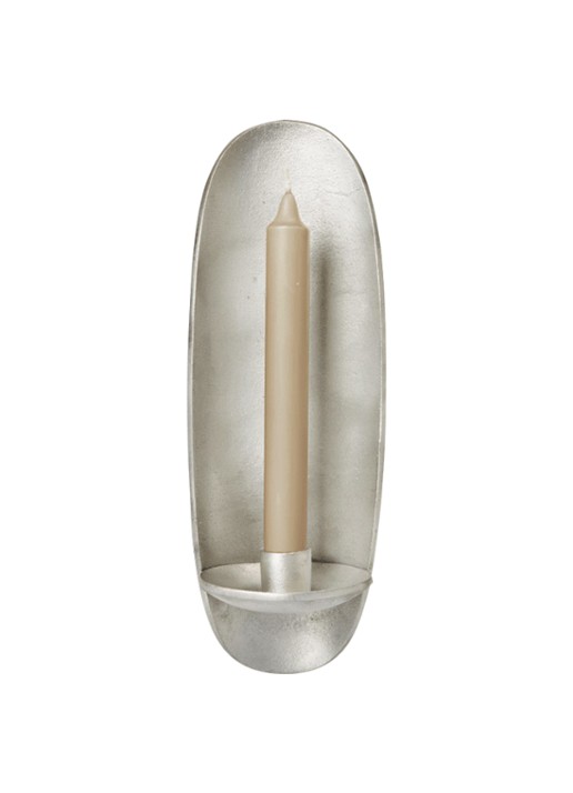 ferm LIVING Agapé kandelaar 30,5 cm - voorkant 2 zilver