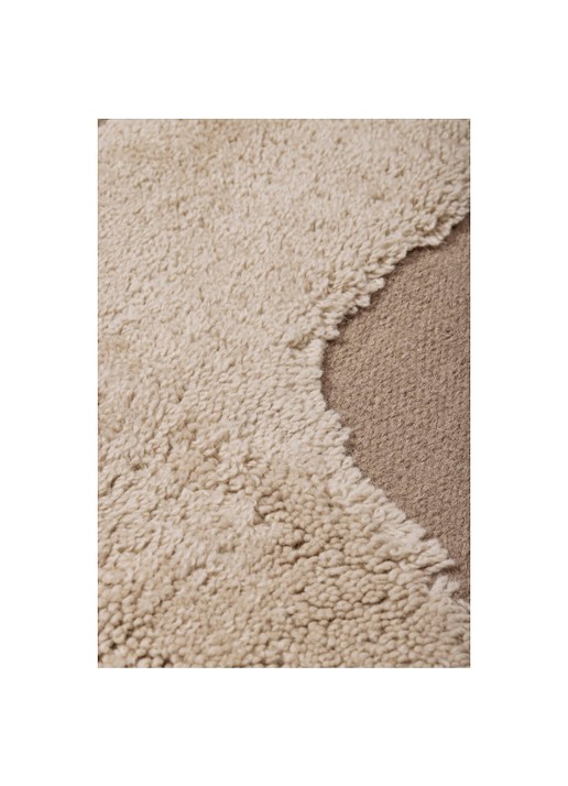 ferm LIVING Alley vloerkleed S 140 x 200 cm - detail 2 lichtbruin