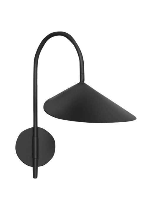 ferm LIVING Arum Swivel wandlamp - voorkant 2 zwart