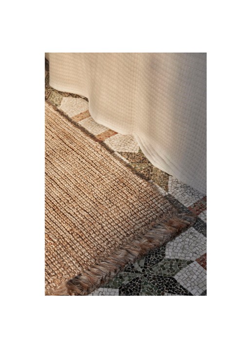 ferm LIVING Athens Runner tapijt 80 x 250 cm - voorkant 2 bruin