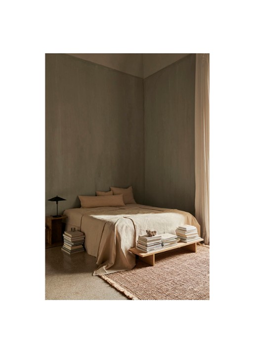 ferm LIVING Athens tapijt 200 x 140 cm - detail beige