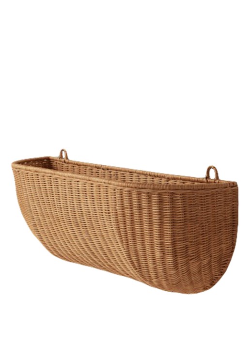 ferm LIVING Braided muurzak 75 x 25 cm  - voorkant 2 bruin