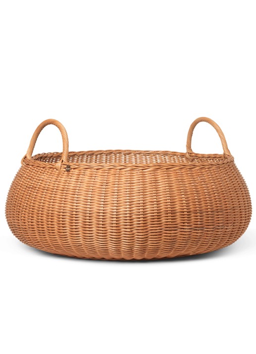 ferm LIVING Braided opbergmand 60 cm - achterkant 4 beige