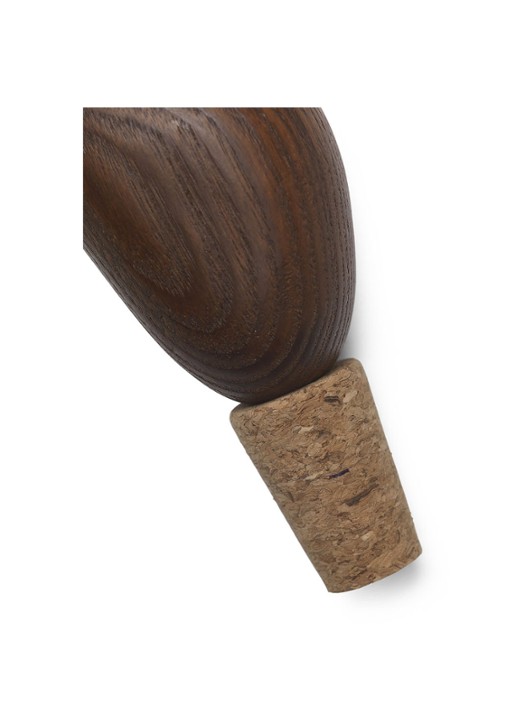 ferm LIVING Cairn wijnstopper set van 2 - detail 2 donkerbruin