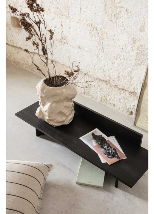 ferm LIVING Calm sierkussen in linnenblend 78 x 78 cm - detail 2 beige