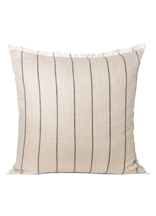 ferm LIVING Calm sierkussen in linnenblend 78 x 78 cm - detail 4 beige