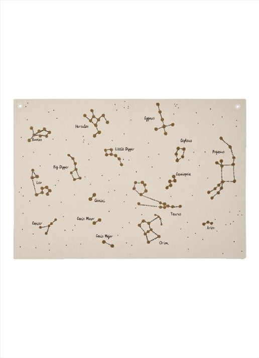 ferm LIVING Constellation Map wandkleed 100 x 70 cm