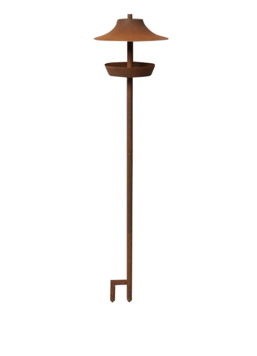 ferm LIVING Cortivo vogelhuisje 100 cm - voorkant 2 roestbruin