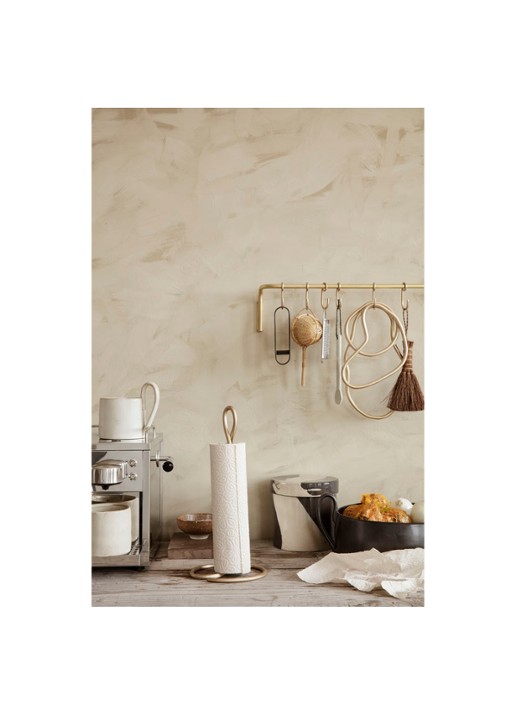 ferm LIVING Curvature keukenrolhouder 30,5 cm - voorkant 2 goud