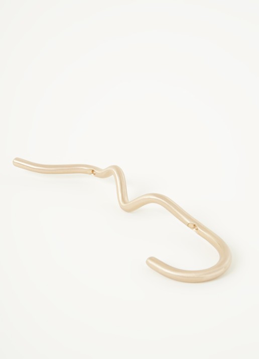 ferm LIVING Curvature wandhaak  - detail goud