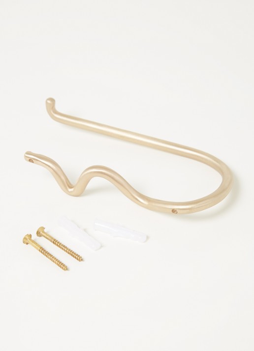 ferm LIVING Curvature WC-rolhouder - detail 3 goud
