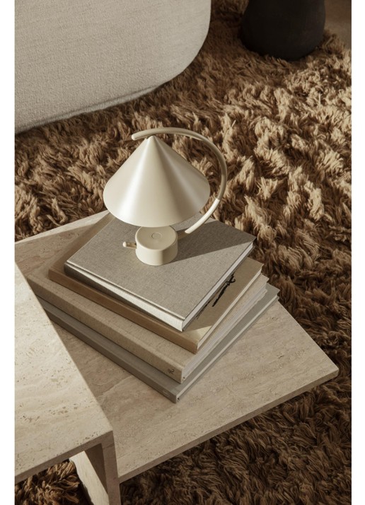 ferm LIVING Distinct salontafel 100 x 55 cm - achterkant 4 beige