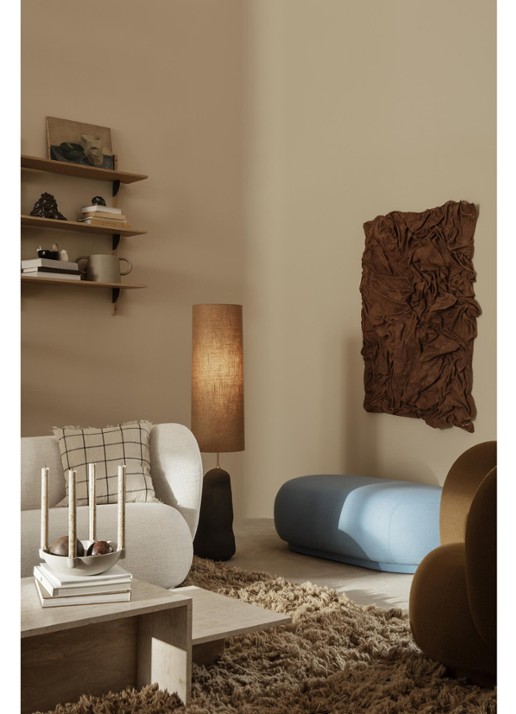 ferm LIVING Distinct salontafel 100 x 55 cm - voorkant 6 beige