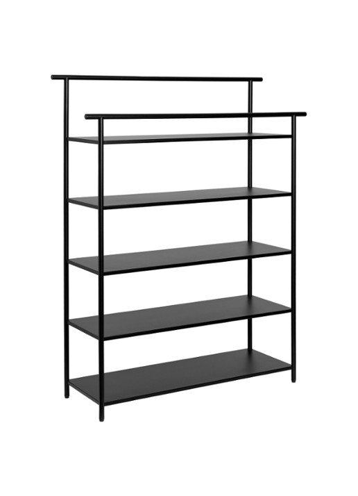 ferm LIVING Dora Rack stellingkast  - voorkant zwart