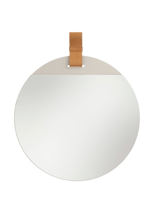 ferm LIVING Enter spiegel small - voorkant bruin