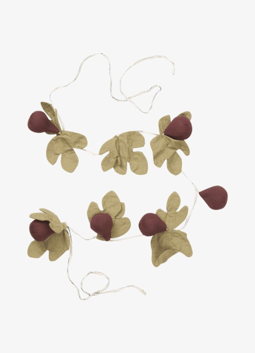 ferm LIVING Figs slinger 2,2 meter - voorkant bordeauxrood