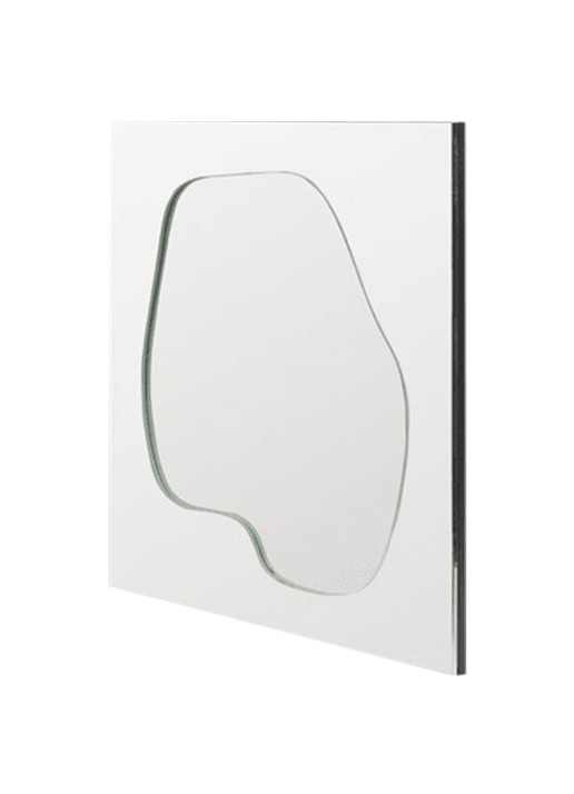 ferm LIVING Folia wandspiegel 45 x 45 cm - detail 3 zilver
