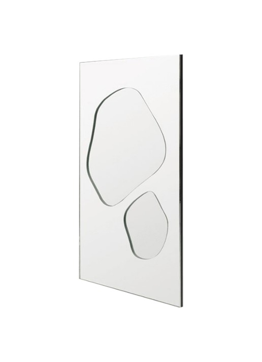 ferm LIVING Folia wandspiegel 50 x 82 cm - detail 3 zilver