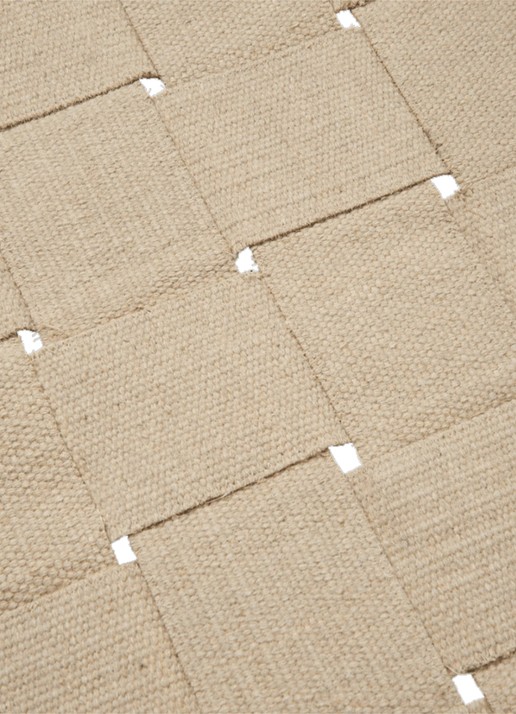 ferm LIVING Foundation vloerkleed in wolblend 135 x 200 cm - detail 3 gebroken wit
