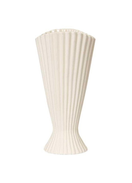 ferm LIVING Fountain vaas 23 cm - voorkant 2 gebroken wit