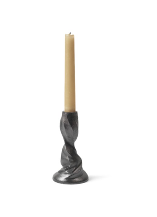 ferm LIVING Gale Small kandelaar 13,2 cm - voorkant 3 zwart