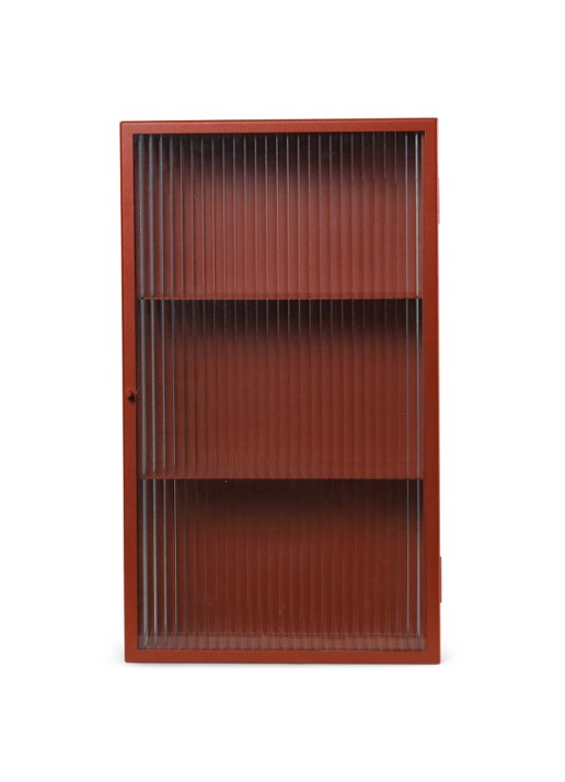 ferm LIVING Haze wandkast reeded glas