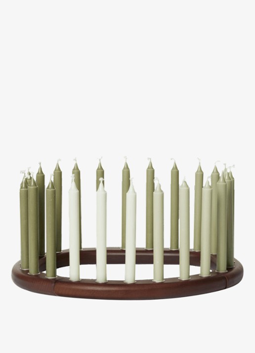 ferm LIVING Kandelaar - voorkant 4 donkerbruin