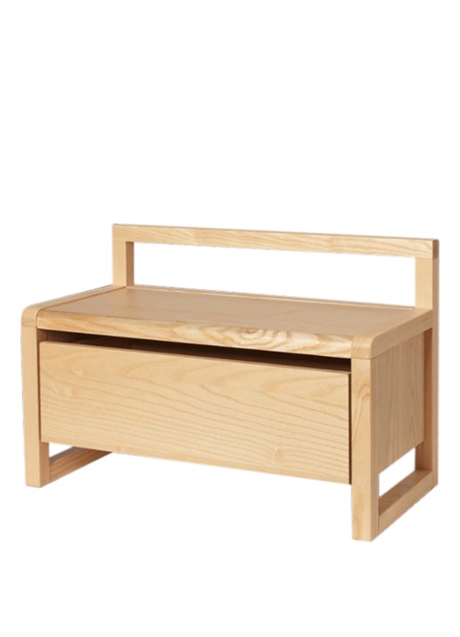 ferm LIVING Little Architect opbergbank - achterkant lichtgrijs