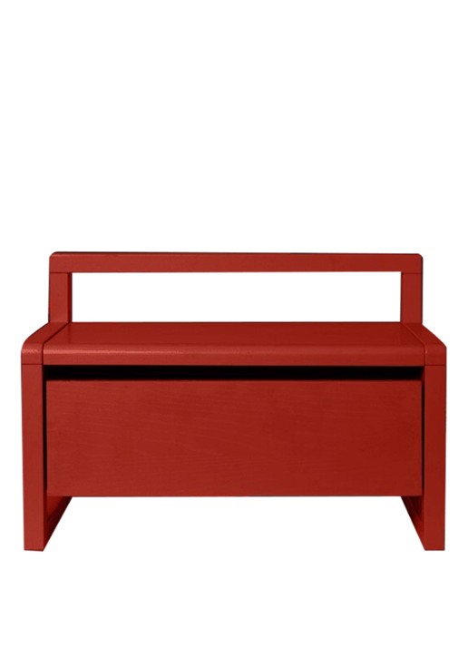 ferm LIVING Little Architect opbergbank - voorkant rood