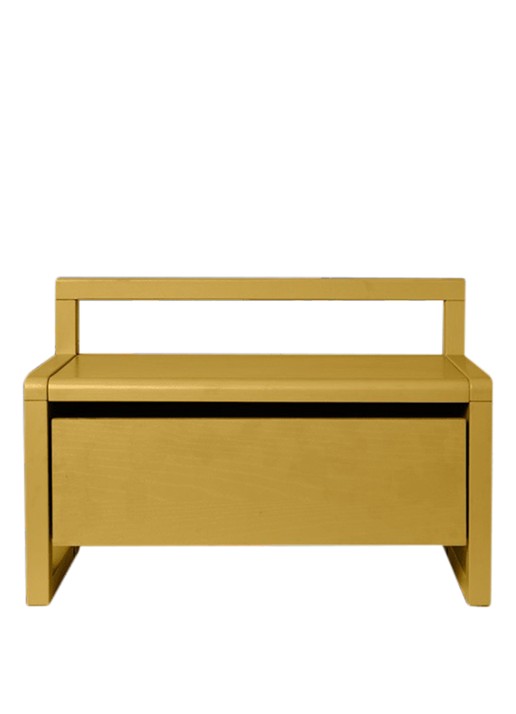 ferm LIVING Little Architect opbergbank - voorkant 2 geel