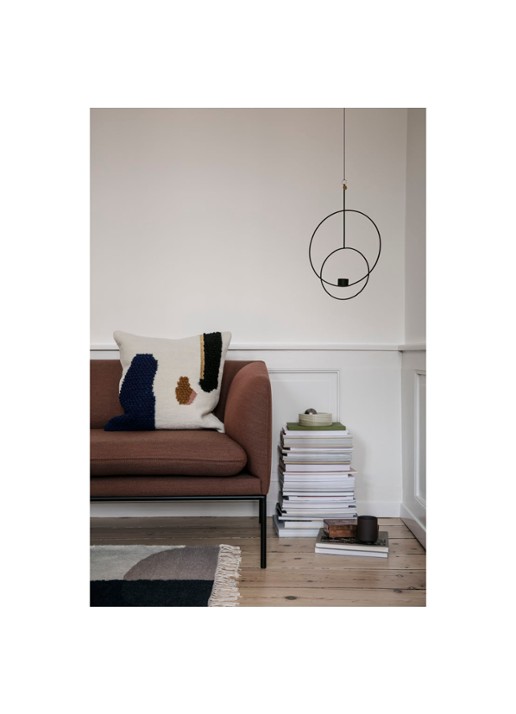 ferm LIVING Loop Mount sierkussen 50 x 50 cm - voorkant 4 gebroken wit