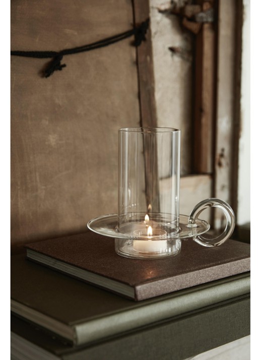 ferm LIVING Luce waxinelichthouder - achterkant 3 transparant